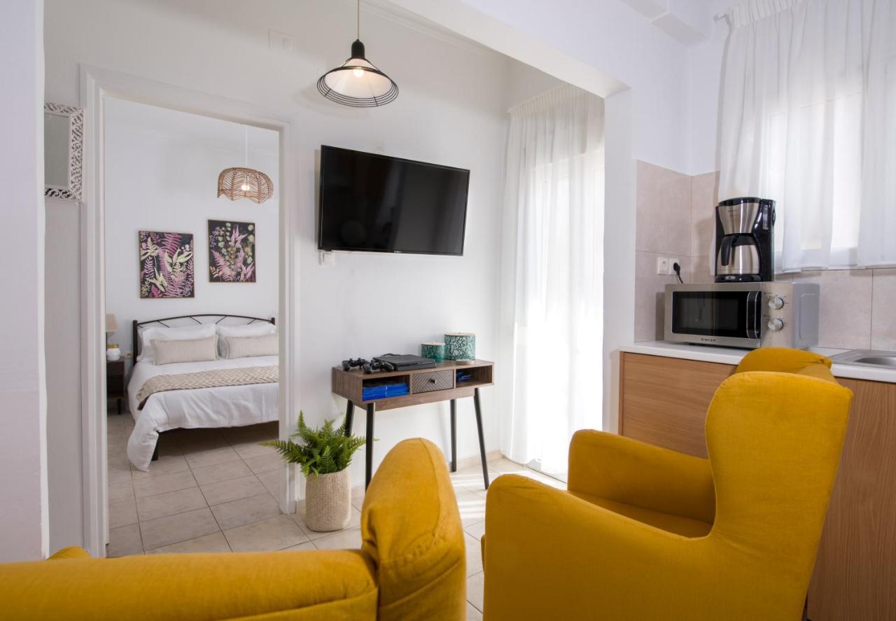 Center Manolia Dream 1 Bedroom Apartment 100M Away From The Beach Chania  Luaran gambar